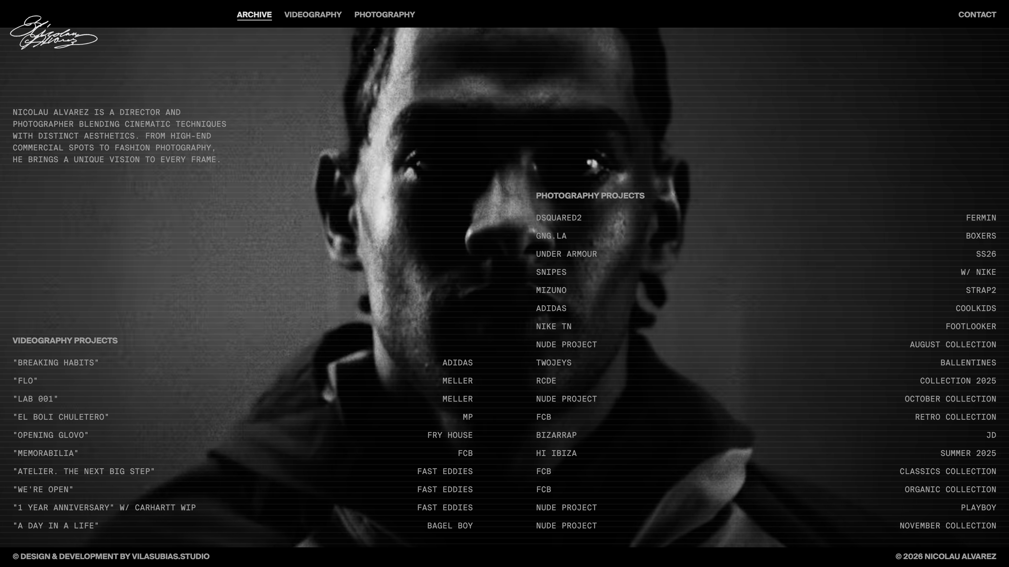 Vista 1 de la web de Nicolau Alvarez