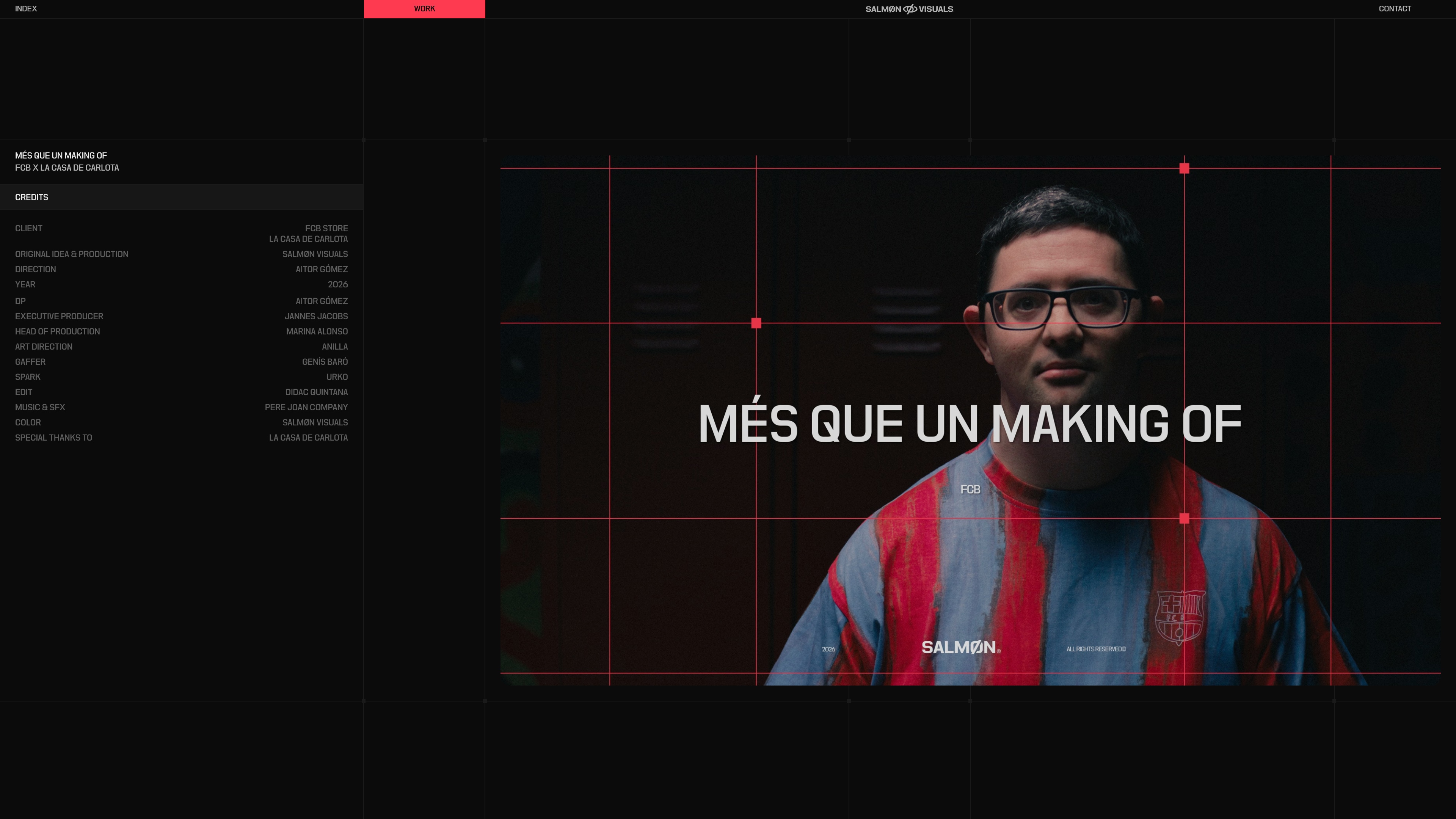 Vista 4 de la web de Salmon Visuals